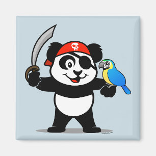 Aimant Panda pirate
