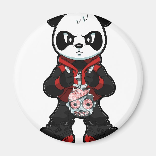 Aimant Panda rouge (Devant)
