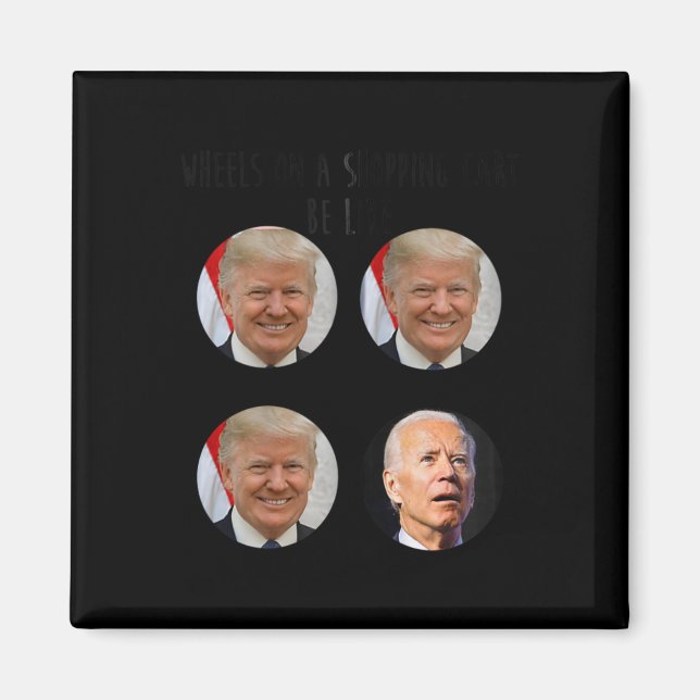 Aimant Panier amusant Trump Biden Élections Mème Vote (Devant)