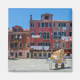 Aimant Panier avec boîtes à Venise
