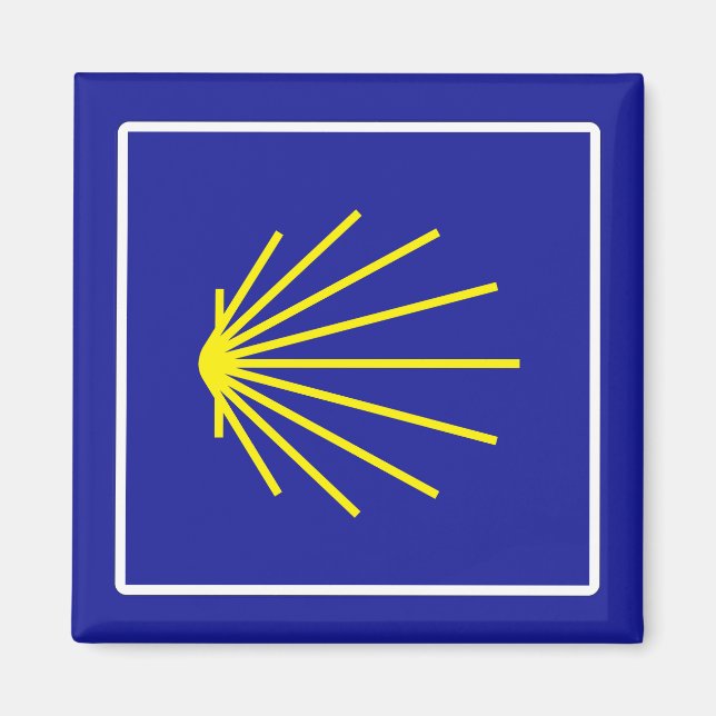 Aimant Panneau Camino de Santiago, Espagne (Devant)