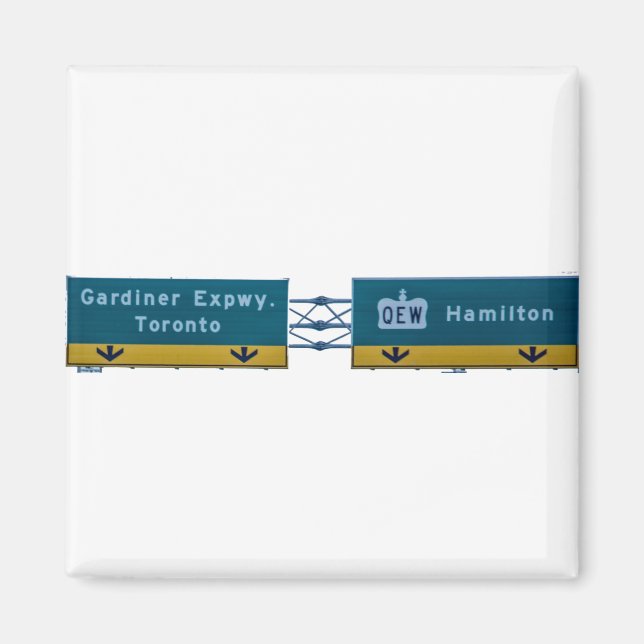 Aimant Panneau de l'interstate de la rue Canda de Toronto (Devant)