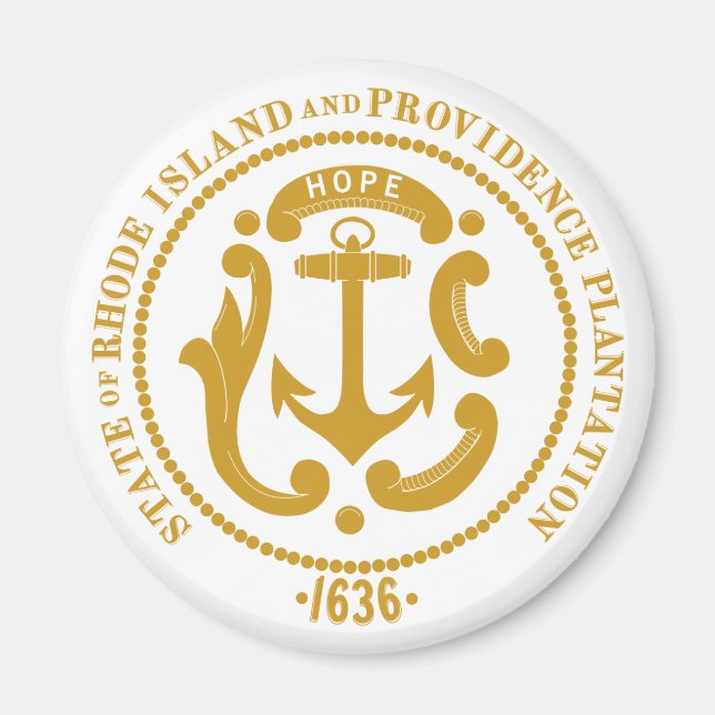 Aimant Panneau de Rhode Island (Devant)