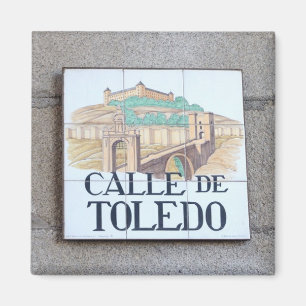 Aimant Panneau de rue de Madrid