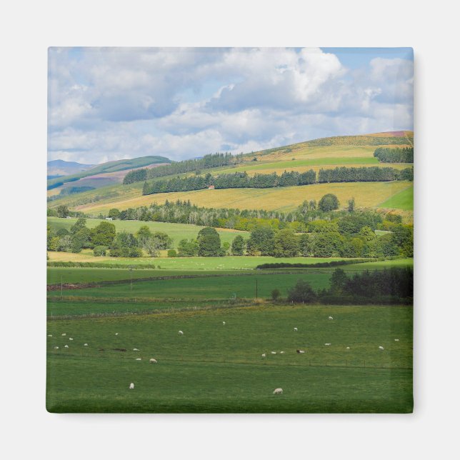 Aimant Panorama of Scottish landscape near Blairgowrie, S (Devant)