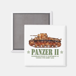 Aimant Panzer II A2 2ÈME GUERRE MONDIALE allemands de cha
