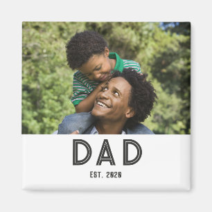 Aimant Papa a établi le cadeau photo de la fête des pères