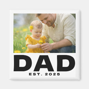Aimant Papa a établi un cadeau photo audacieux