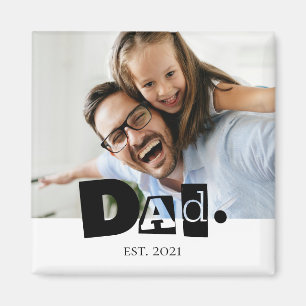 Aimant Papa a établi une photo personnalisée moderne