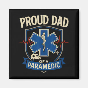 Aimant Papa ambulancier Papa fier d'un ambulancier