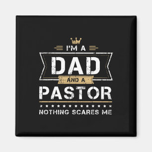 Aimant Papa Amp ; Pasteur Rien Ne Me Fait Peur Cadeau