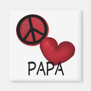 Aimant Papa d'amour de paix