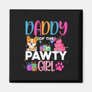 Aimant Papa De La Fille Pawty Corgi Famille De Chiens Ann