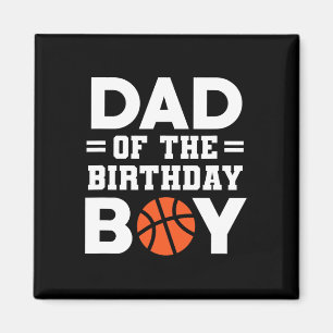 Aimant Papa De L'Anniversaire Boy Basketball Coach Basket
