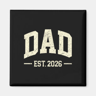 Aimant Papa Établi 2026 Logo Papa 2026 Futur Nouveau Papa