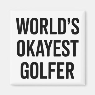 Aimant Papa golfeur le plus moyen du monde Fête des pères