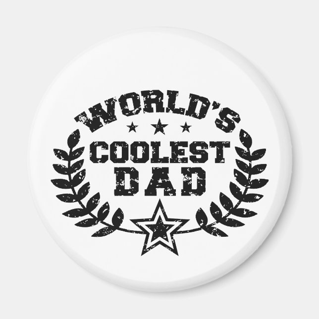 Aimant Papa le plus froid du monde (Devant)