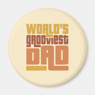 Aimant Papa le plus gros du monde Retro Funny