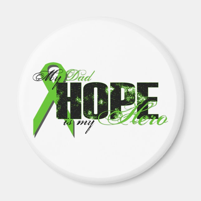 Aimant Papa Mon héros - Lymphoma Hope (Devant)