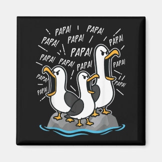 Aimant Papa Mouette Drôle Papa Mouettes Fête des Pères Hu