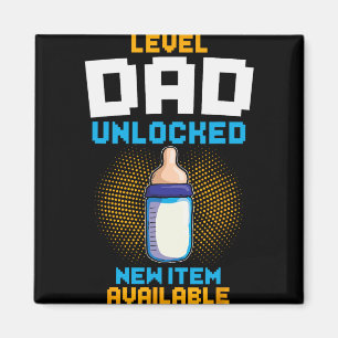 Aimant Papa Niveau Débloqué Annonce de Grossesse Fa Gamer