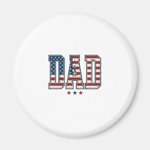 Aimant Papa patriote Drapeau américain Design vectoriel v