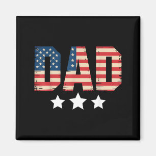 Aimant Papa patriotique Usa Fête des pères Drapeau améric