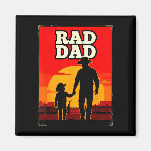 Aimant Papa radical père et fils rodéo western coucher de
