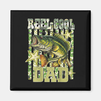 Aimant Papa super cool drôle pêche bass (sur le dos)