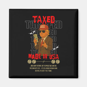 Aimant Papa Tarif Design Drôle de Trump – Meme Politique 