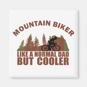 Aimant papa VTT comme un père normal mais glacière