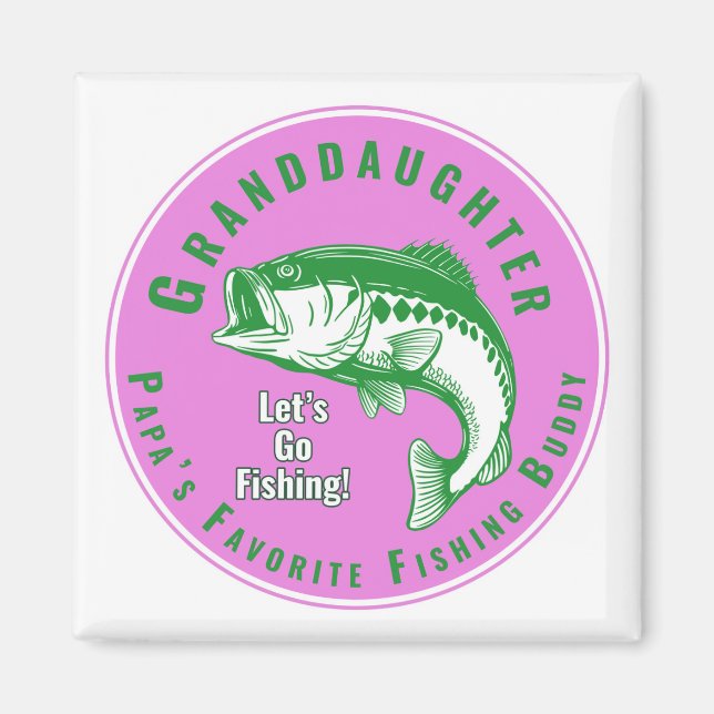 Aimant Papa's Favori Fishing Buddy (Devant)
