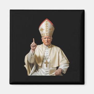 Aimant Pape Trump Drôle Trump Vatican Chrétien Rétro Chu
