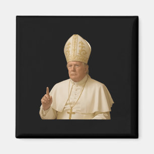 Aimant Pape Trump Drôle Trump Vatican Chrétien Rétro Chu