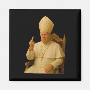 Aimant Pape Trump Drôle Trump Vatican Chrétien Rétro Chu