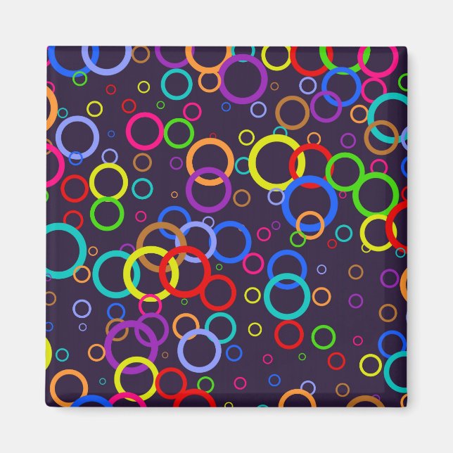 Aimant Papier peint circulaire (Devant)