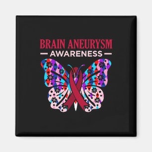 Aimant Papillon Cerveau Aneurysme Mois de sensibilisation