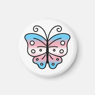 Aimant Papillon Fierté Transgenre
