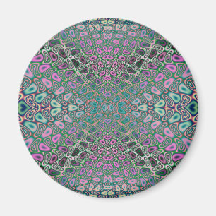 Aimant Papillon Hologramme multicolore Fractal Abstrait