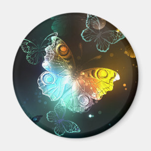 Aimant Papillon lumineux et papillons de nuit