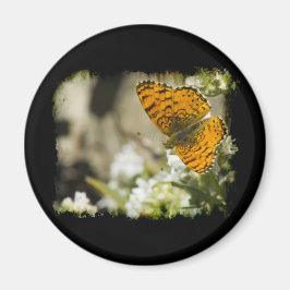 Aimant Papillon orange