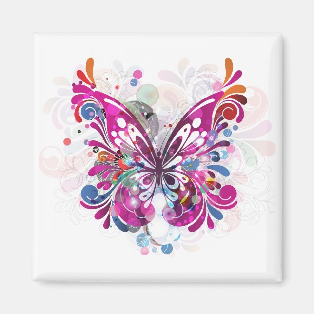 Aimant Papillon ~ Papillons Personnaliser Modèle (Devant)