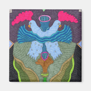 Aimant Papillon--Poulets de la mer