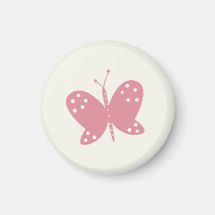 Aimant Papillon Rouge