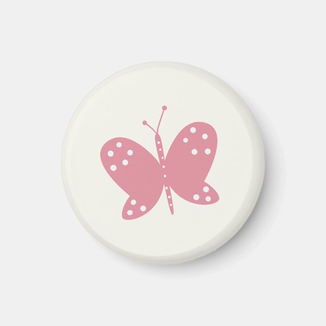 Aimant Papillon Rouge (Devant)