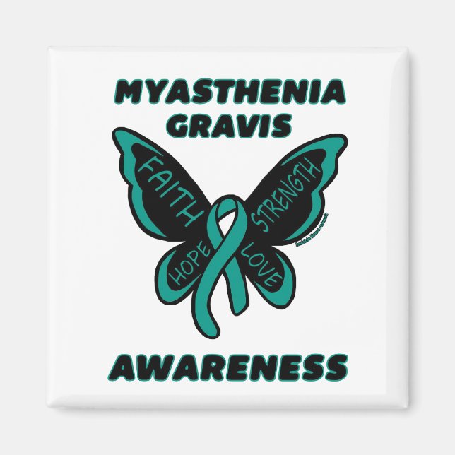 Aimant Papillon/sensibilisation...Myasthenia Gravis (Devant)