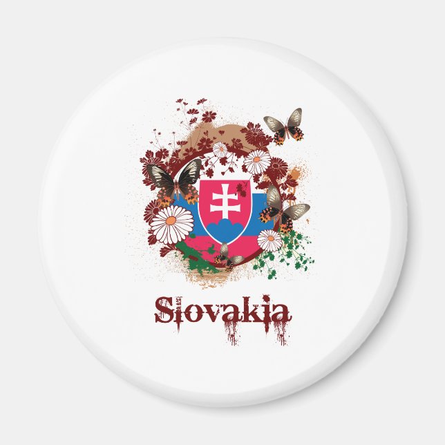 Aimant Papillon Slovaquie (Devant)