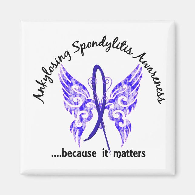 Aimant Papillon spondylite ankylosé 6.1 (Devant)