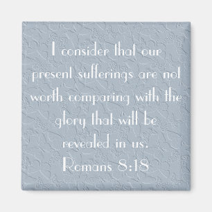 Aimant papillons chrétiens vers de la Bible Romains 8:18