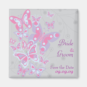 Aimant Papillons (Cool Chic) Enregistrer la date